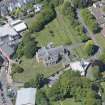 Oblique aerial view of New Kilpatrick Parish Church, looking WNW.
