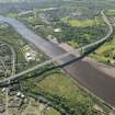 General oblique aerial view of the River Clyde centred on the Erskine Bridge, looking S.