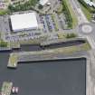 Oblique aerial view of Cartsburn Shipyard Dry Dock, looking ESE.