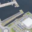Oblique aerial view of Cartsburn Shipyard Dry Dock, looking WSW.