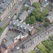 Oblique aerial view of Orangefield Baptist Church, looking ENE.