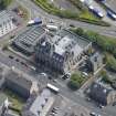 Oblique aerial view of Greenock Court House, looking ESE.