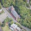 Oblique aerial view of Skelmorlie Parish Church, looking NE.