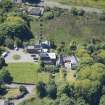 Oblique aerial view of Craigrownie Castle, looking SW.