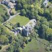 Oblique aerial view of Craigrownie Castle, looking ESE.