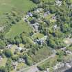 Oblique aerial view of Craigrownie Castle, looking E.