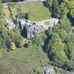 Oblique aerial view of Craigrownie Castle, looking E.