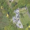 Oblique aerial view of Craigrownie Castle, looking N.