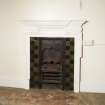 Detail of fireplace in SE Room , lower ground  floor.