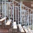 Detail of main entrance staircase metalwork.