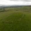 Oblique aerial view of Turnhouse Hill fort looking south west.