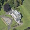 Oblique aerial view of Newliston House, looking W.