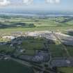 Oblique aerial view of Edinburgh Airport and Ingliston, looking NNW.