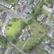 Oblique aerial view of Corstorphine Parish Church, looking WSW.