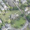 Oblique aerial view of Corstorphine Parish Church, looking NNE.