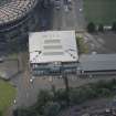 Oblique aerial view of Murrayfield Ice Rink, looking SSE.