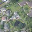 Oblique aerial view of Roseburn House, looking SW.