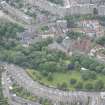 Oblique aerial view of Dean Village, Dean Path, Dean Bridge and Holy Trinity Episcopal Church, looking SE.