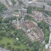 Oblique aerial view of Dean Village, Damside and Drumsheugh Baths, looking ESE.