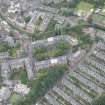 Oblique aerial view of Saxe-Coburg Place and Glenogle Road, looking SW.