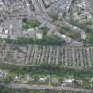 Oblique aerial view of Saxe-Coburg Place and Glenogle Road, looking S.