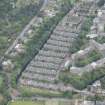 Oblique aerial view of Saxe-Coburg Place and Glenogle Road, looking ENE.