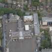 Oblique aerial view of Edinburgh Academy, looking N.