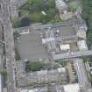 Oblique aerial view of Edinburgh Academy, looking W.