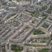 Oblique aerial view of Melville Street, Palmerston Place, Atholl Crescent, Coates Crescent and Shandwick Place, looking E.