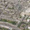 Oblique aerial view of 165 Leith Walk and 17-19 Smith's Place, looking W.