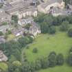 Oblique aerial view of 30 Pilrig House Close, looking N.
