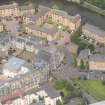 Oblique aerial view of St Thomas' Church and Leith Hospital, looking N.