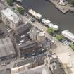 Oblique aerial view of Leith Signal Tower, looking SW.