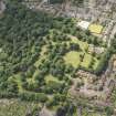 Oblique aerial view of Warriston Cemetery Extension, looking SW.