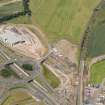 Oblique aerial view of Gogar Roundabout and Edinburgh Tram Depot, looking NW.