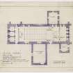 Survey of seating and layout. Proposed alterations to layout of church.