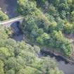 Oblique aerial view of the Bridge of Alvah, looking NE.