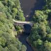 Oblique aerial view of the Bridge of Alvah, looking NNE.