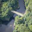 Oblique aerial view of the Bridge of Alvah, looking SW.