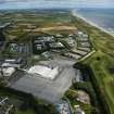 Oblique aerial view of Aberdeen Exibition and Conference Centre and Offshore Technology Park, looking NNE.