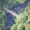 Oblique aerial view of Almondell Bridge, looking SE.