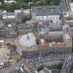 Oblique aerial view of the McEwan Hall and Medical School, looking SSE.