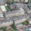 Oblique aerial view of Buccleuch Place and David Hume Tower, looking NNW.