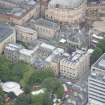 Oblique aerial view of Teviot Row House, Reid School of Music and Pyschology Department, looking NW.
