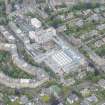 Oblique aerial view of Merchiston Castle, Napier University and Mardale Crescent, looking ESE.