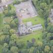Oblique aerial view of the Woodburn House, Astley Ainslie Hospital, looking NNE.