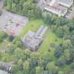 Oblique aerial view of Woodburn House, Astley Ainslie Hospital, looking NE.