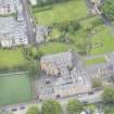 Oblique aerial view of Gillis College and St Margaret's Convent, looking E.