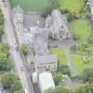 Oblique aerial view of Gillis College and St Margaret's Convent, looking N.