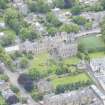 Oblique aerial view of Gillis College and St Margaret's Convent, looking WNW.